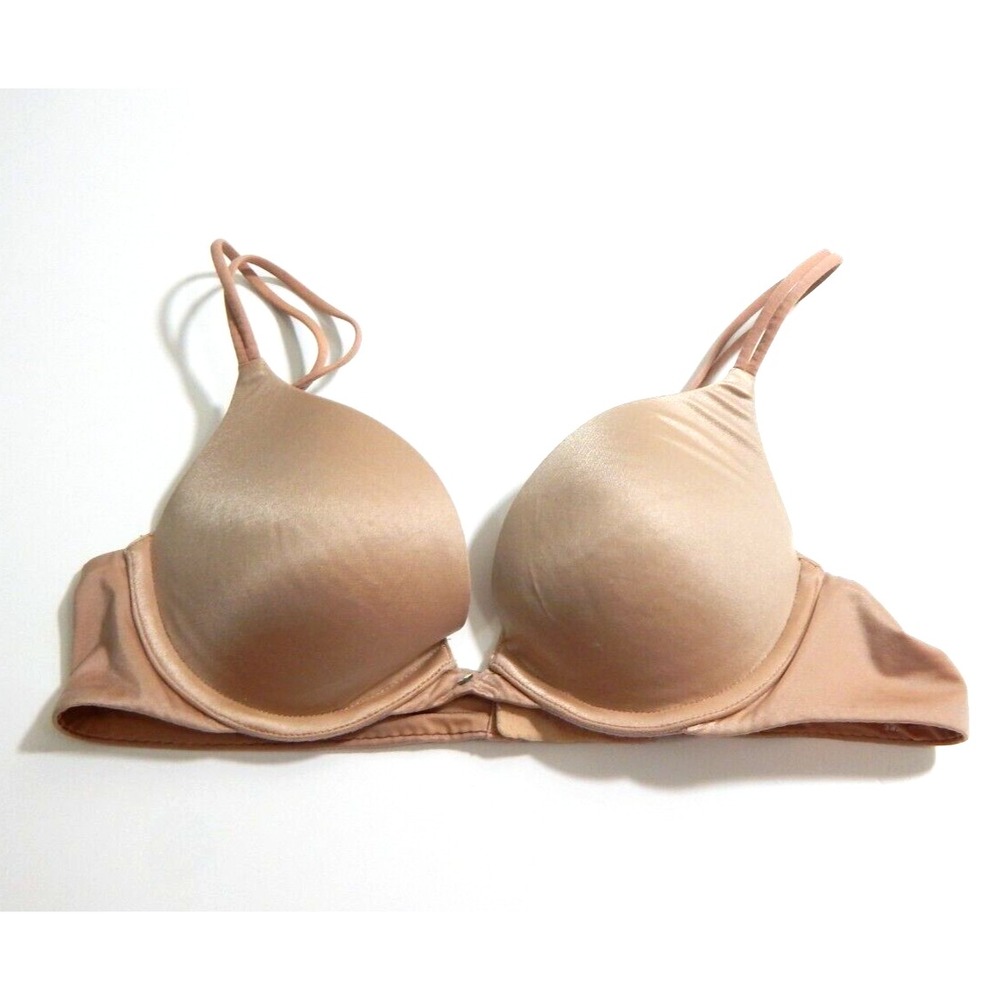 Victoria's Secret Women's 34A Bra Very Sexy Push Up Padded Beige Nude EUC